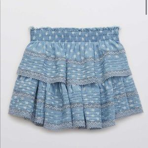 Aerie Ruffle Mini Skirt